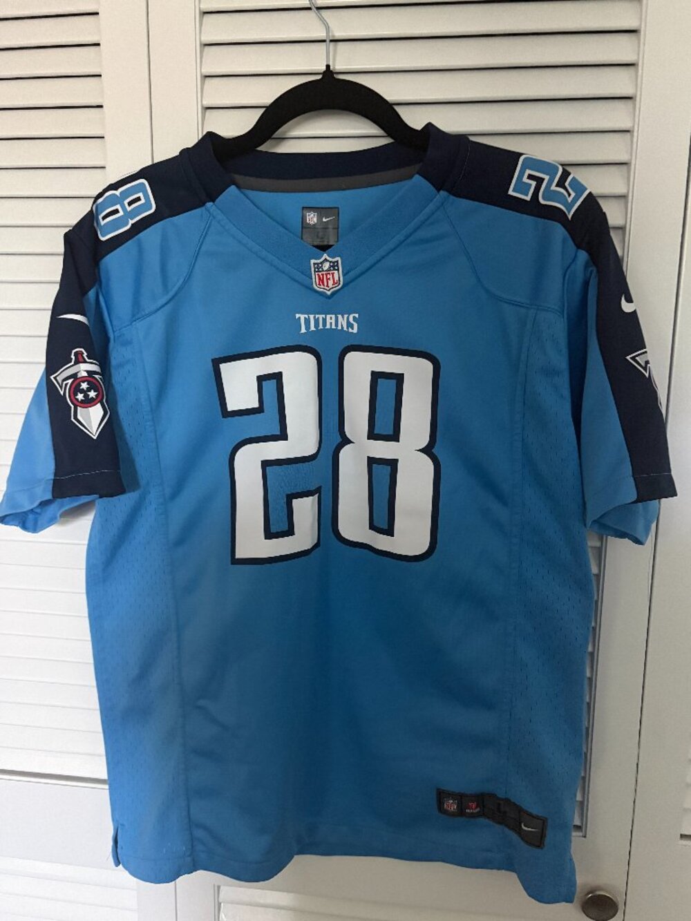 Chris Johnson #28 Tennessee Titans Nike Jersey - Youth Large 14/16 -